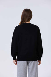 Polerón Mujer Tachas Negro
