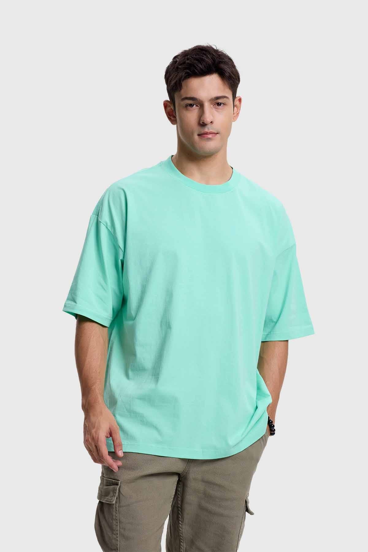 Polera Hombre Oversize Verde