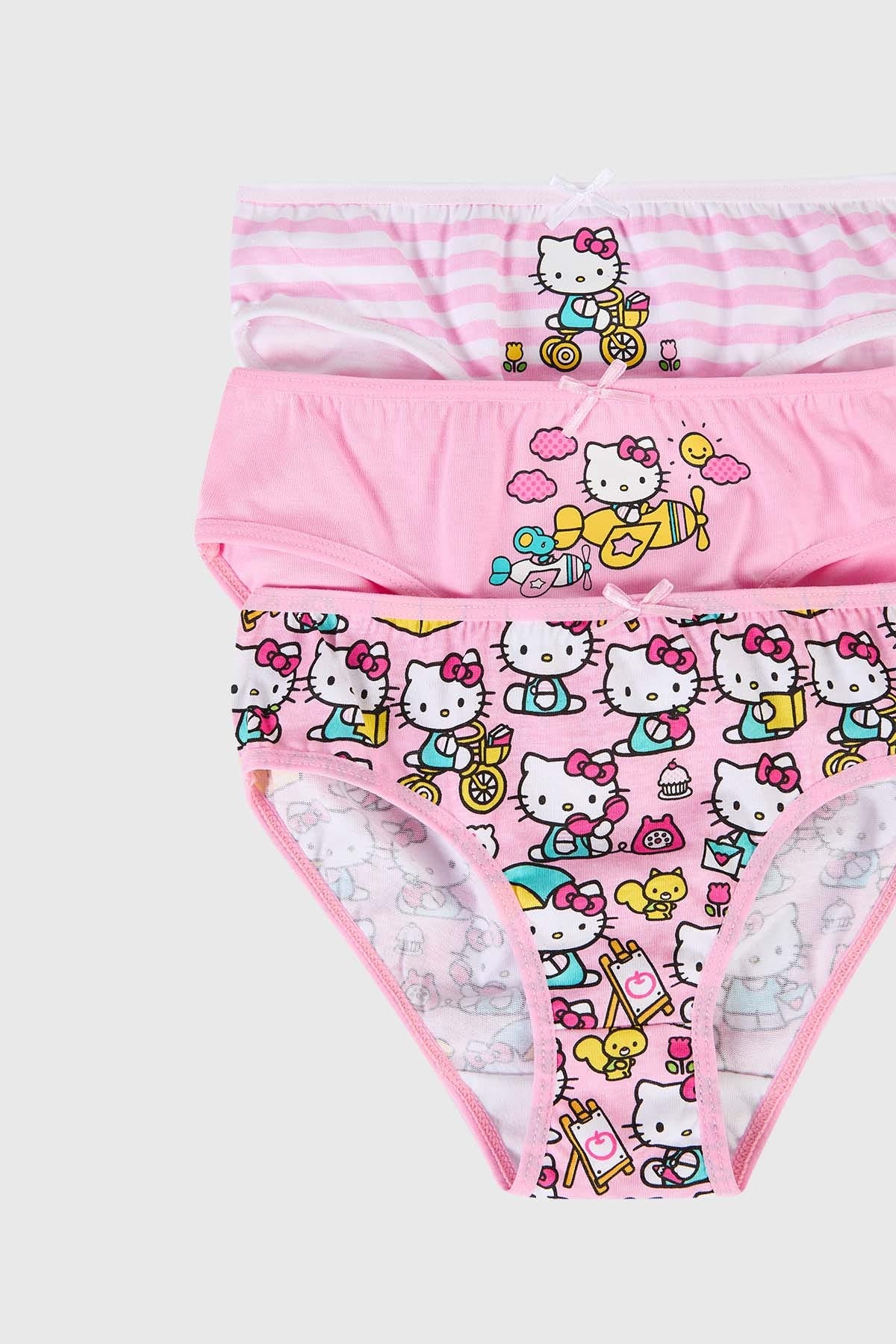 Calzón Niña Tripack Hello Kitty Rosado