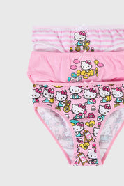 Calzón Niña Tripack Hello Kitty Rosado