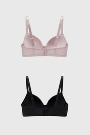 Sostén Mujer Bipack Básico Palo Rosa