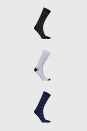 Calcetín Hombre Tripack Negro