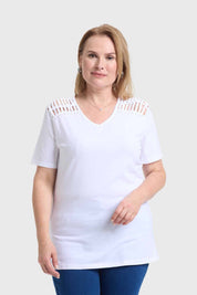 Polera Mujer Con Tachas Crudo