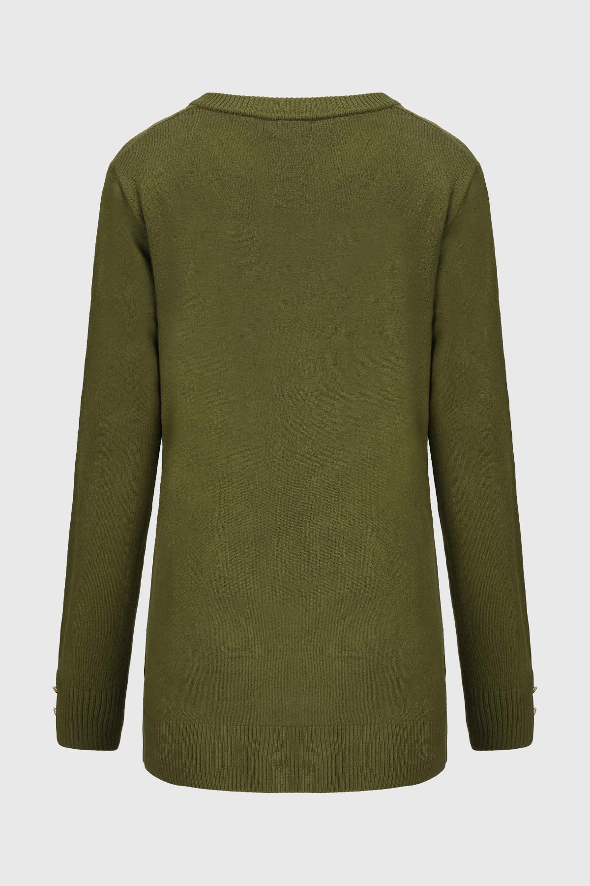 Sweater Mujer Cerrado Verde