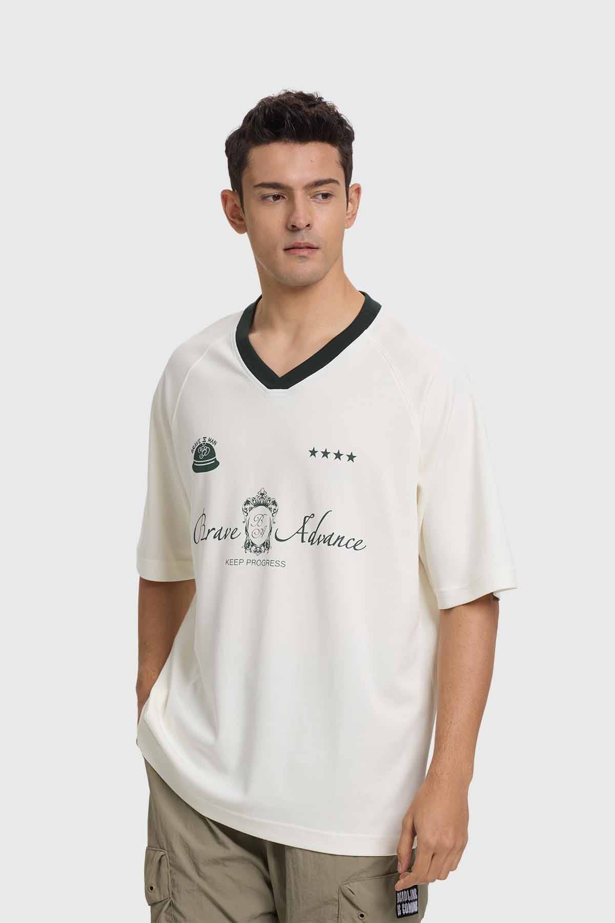 Polera Hombre Futbol Blanco