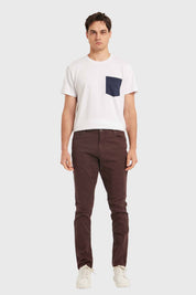 Jeans Hombre Slim Berenjena