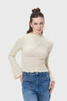 Polera Mujer Patchwork Nude