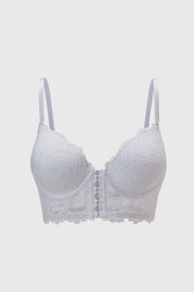 Sostén Mujer Corset Detalle Cruce Medio Blanco