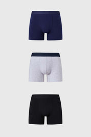 Boxer Hombre Tripack Negro