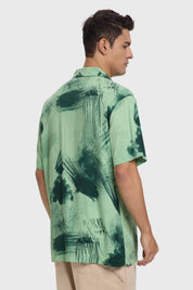 Camisa Hombre Marmolado Verde