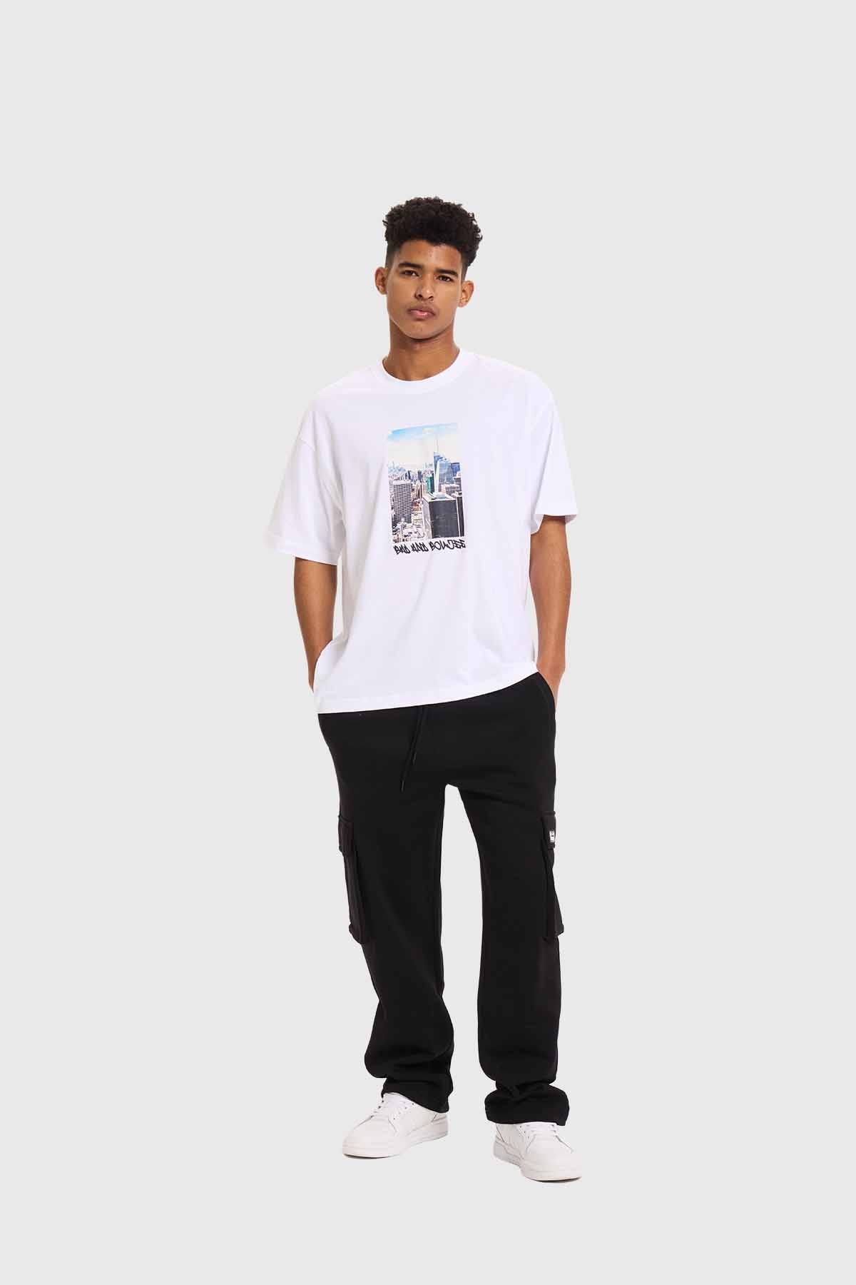 Polera Hombre City Blanco