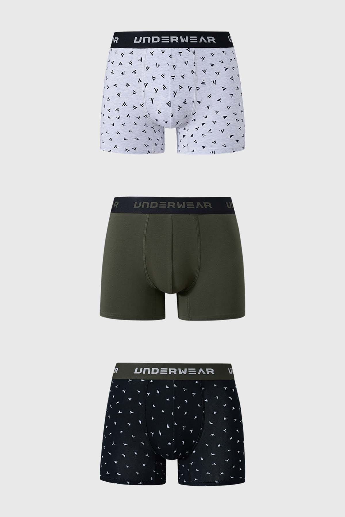 Boxer Hombre Tripack Verde