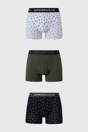 Boxer Hombre Tripack Verde