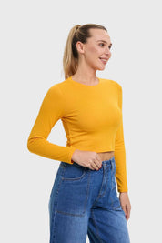 Polera Mujer Mostaza