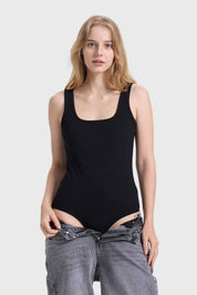 POLERA MUJER BODY LISO NEGRO