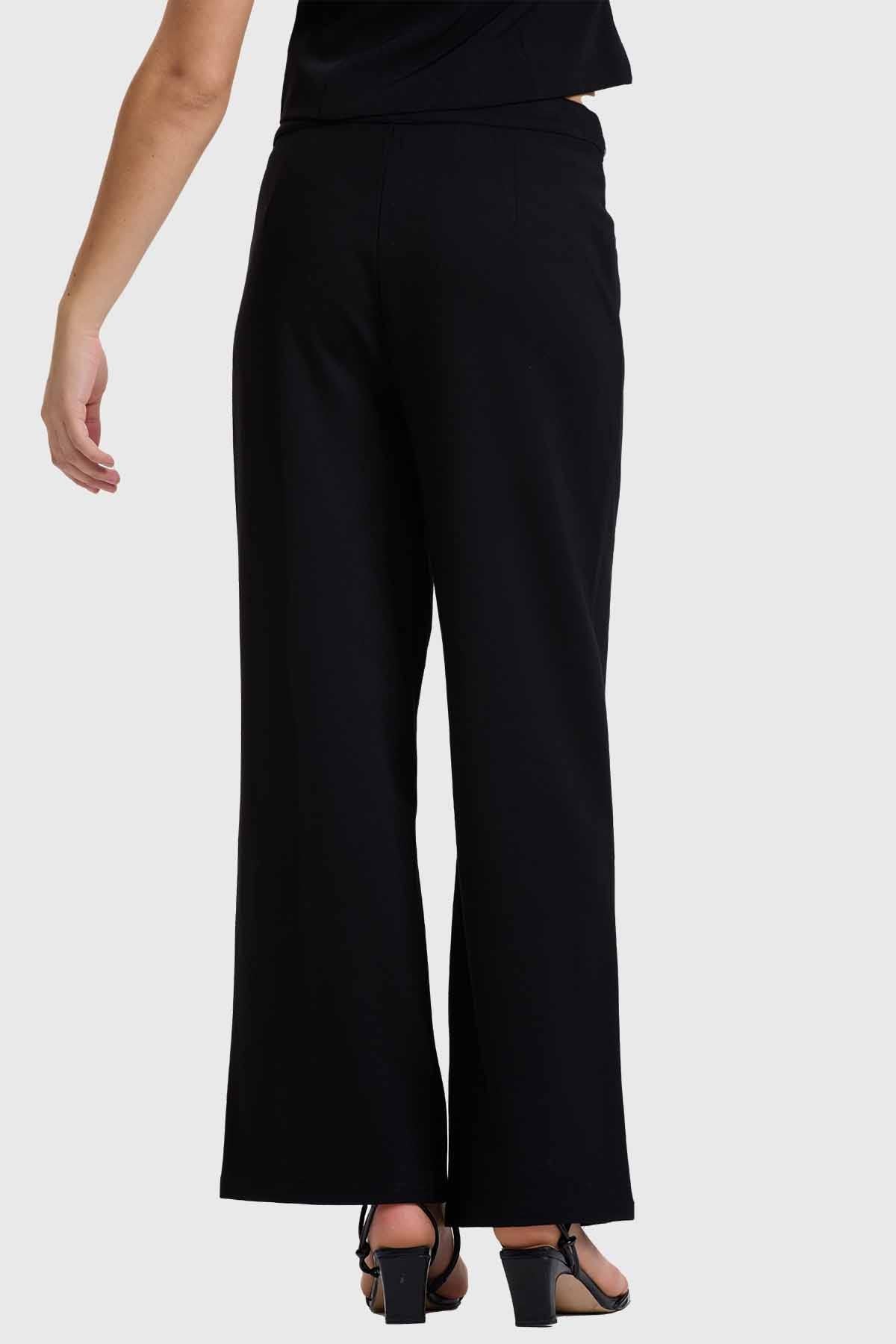 Pantalón Mujer Sastrero Tiro Alto Negro