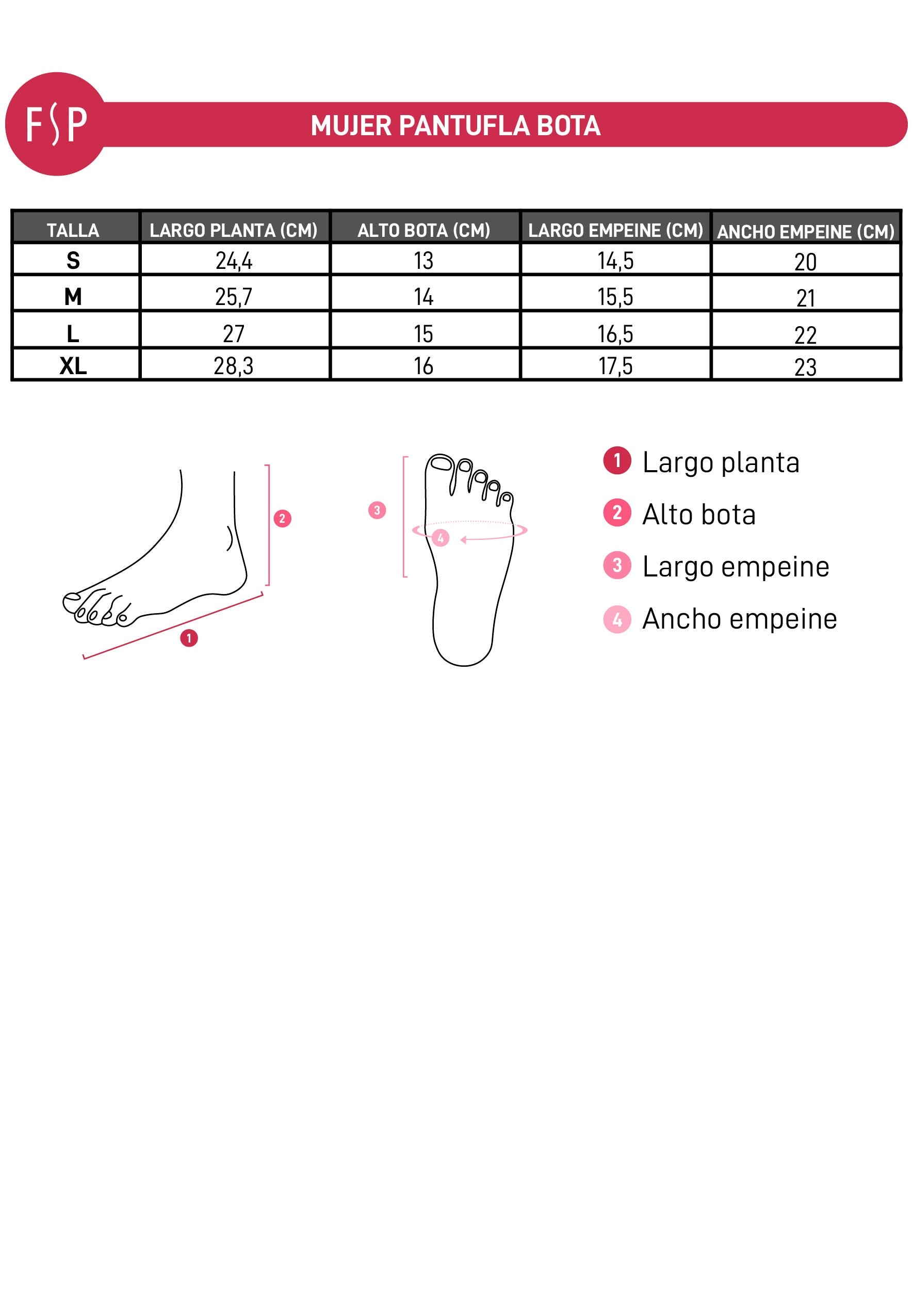 Pantufla Mujer Botita Print Negro