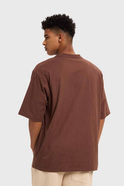 Polera Hombre Bordado Chocolate