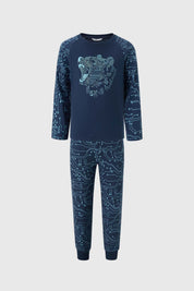 Pijama Niño Print Azul