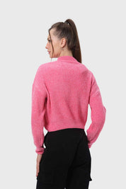 Sweater Mujer Chenille Rosado