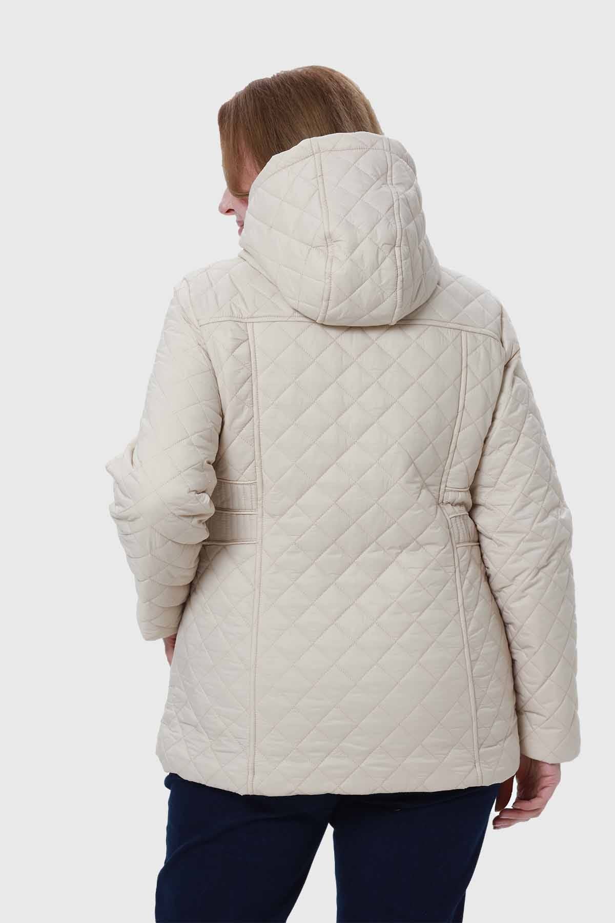 Parka Mujer Con Bolsillo Beige