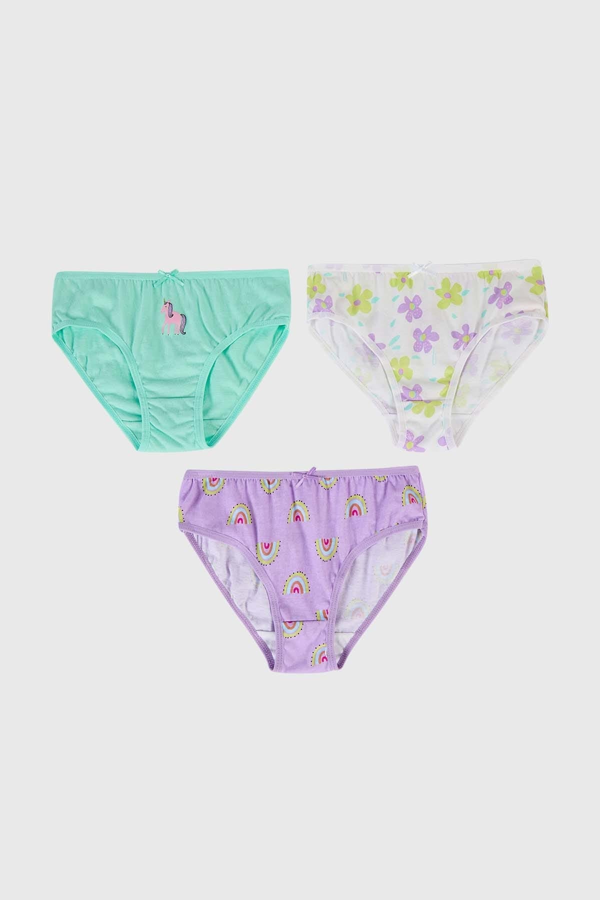 Calzón Niña Tripack Niña Print Lila