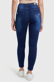 Jeans Skinny Mujer Lia Azul