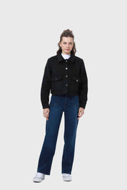 Chaqueta Mujer Sobrecamisa Negro