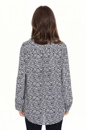 Blusa Mujer Estampado Crudo