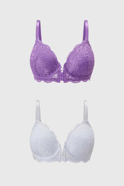 Sostén Mujer Bipack Recogido Morado
