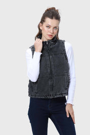 Chaqueta Mujer Puffa Negro