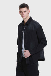 Camisa Hombre Mezclilla Gris