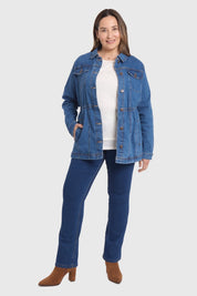 CHAQUETA MUJER MEZCLILLA AZUL CLARO