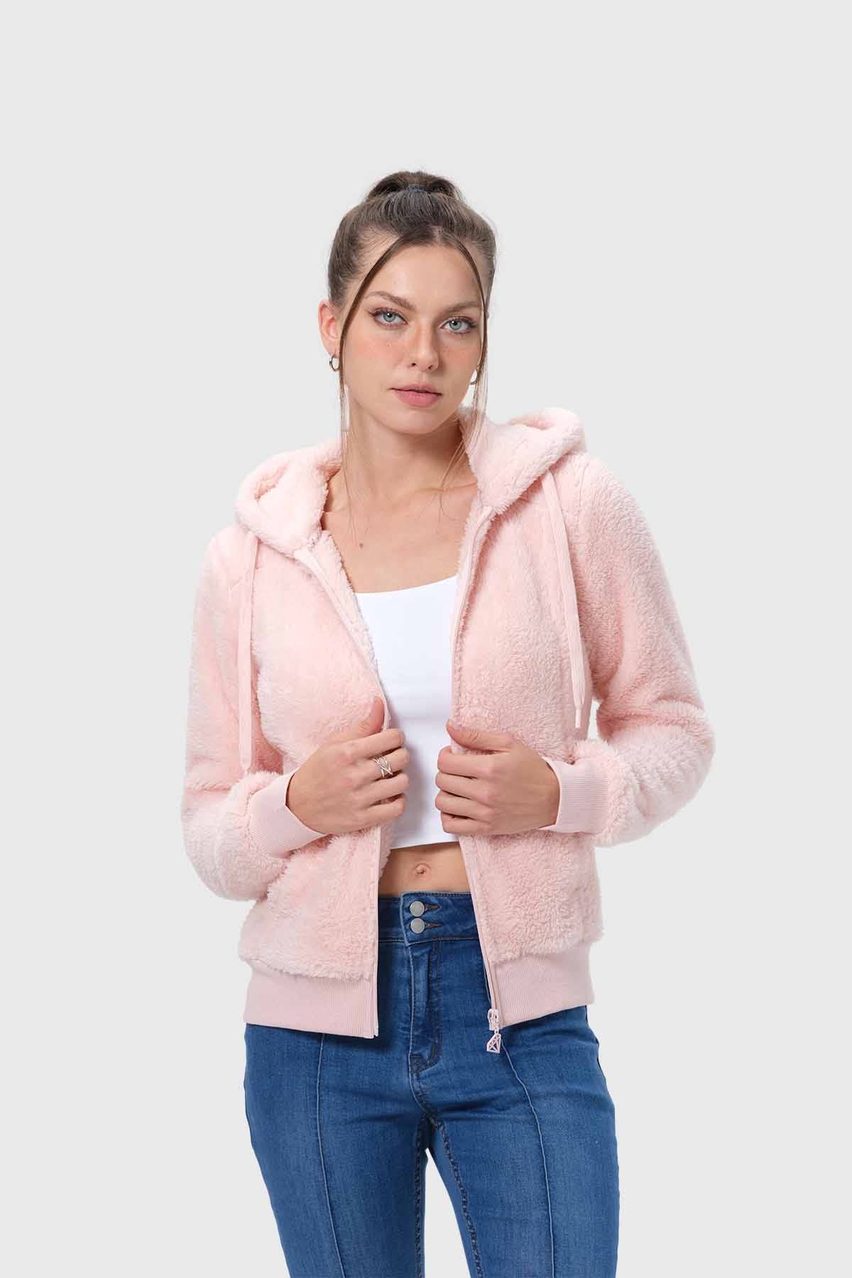 Polar Mujer Peludo Palo Rosa