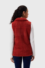 Polar Mujer Peludo Con Textura Ocre