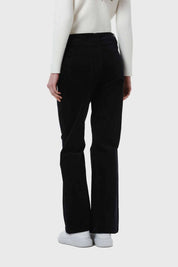 Pantalón Mujer Flare Push Cotelé Negro