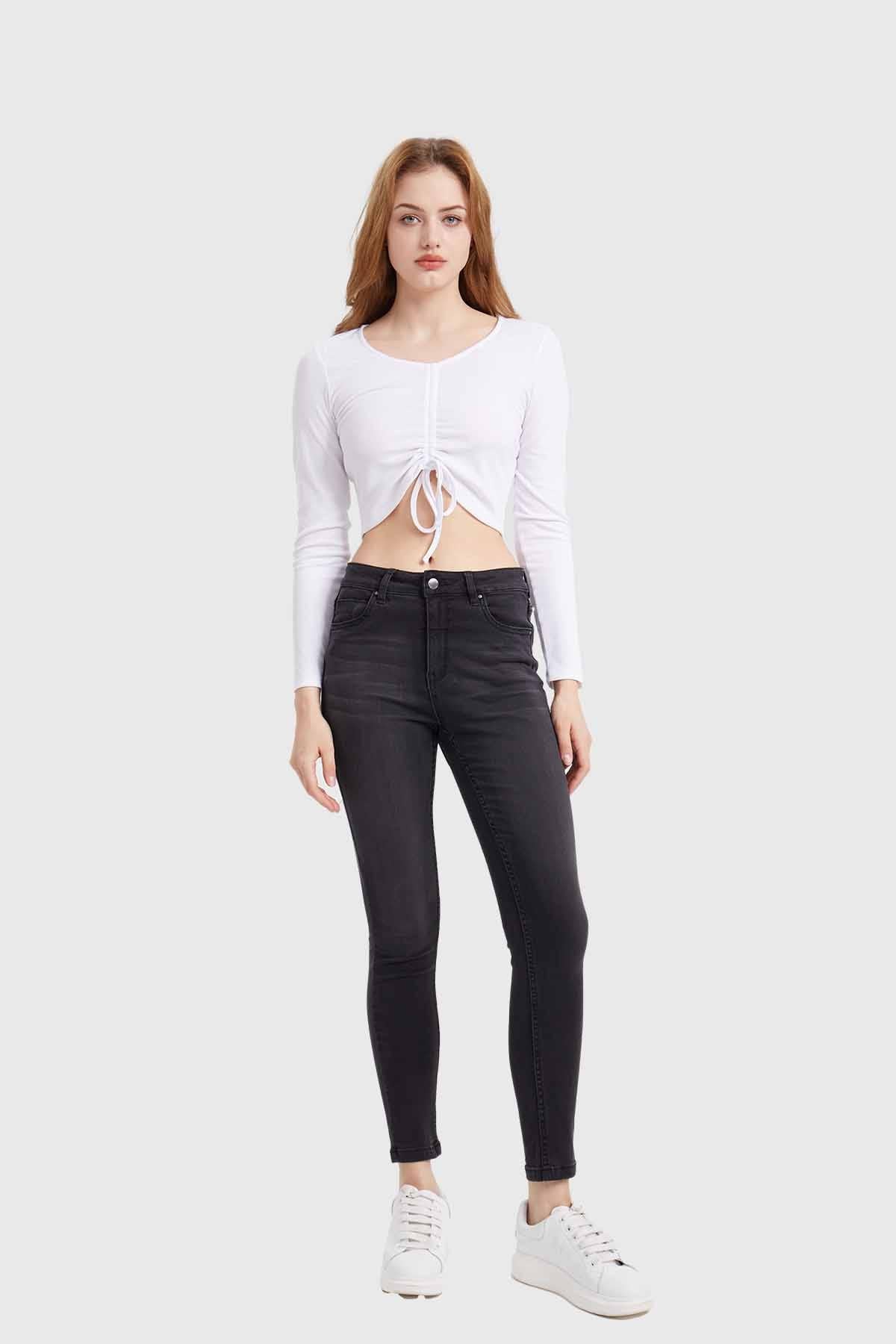 Jeans Mujer Skinny Estela Negro