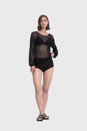 Polera Mujer Bote Calada Negro