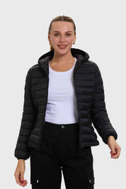 PARKA MUJER CORTA PLUMMY NEGRO