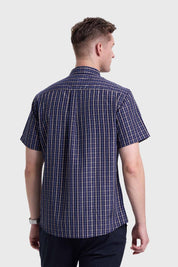 Camisa Hombre Casual Azul