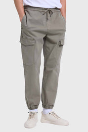 Pantalón Hombre Cargo Gabardina Verde