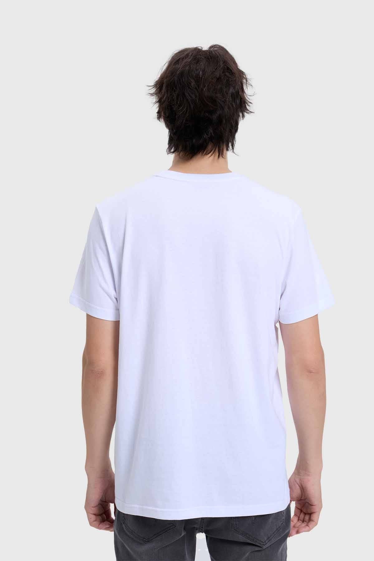 Polera Hombre Con Bolsillo Blanco