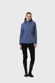 CHAQUETA MUJER GORRO D AZUL INDIGO