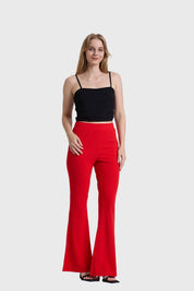 Pantalón Mujer Palazzo Rojo