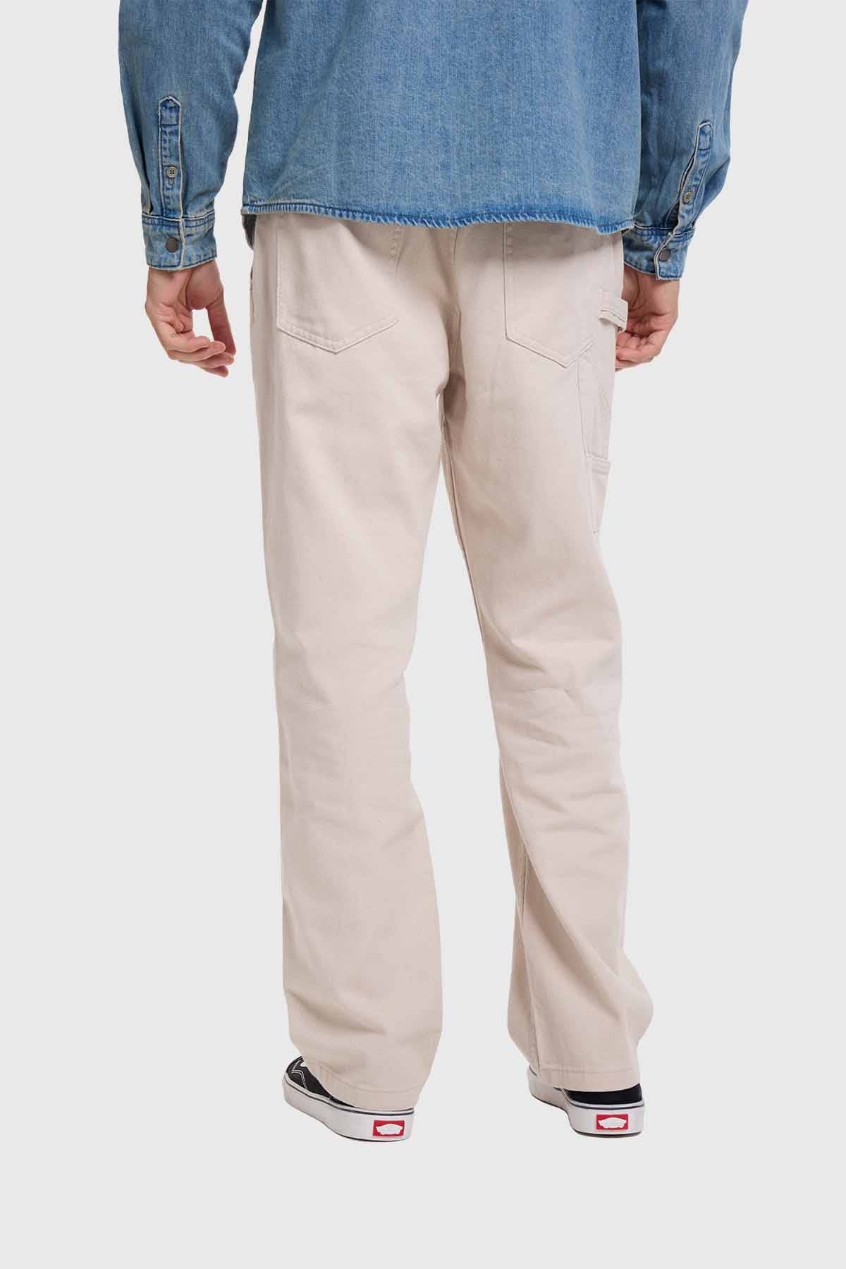 Jeans Hombre Recto Carpintero Beige