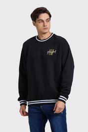 POLERÓN HOMBRE PRINT COLLEGE NEGRO