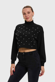Sweater Mujer Crop Marengo