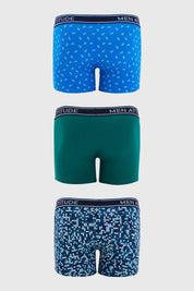 Boxer Hombre Tripack Azul