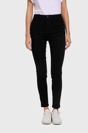 Jeans Mujer Skinny Ojetillo Negro
