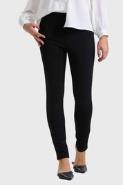 Calza Mujer Pretina Elásticada Negro